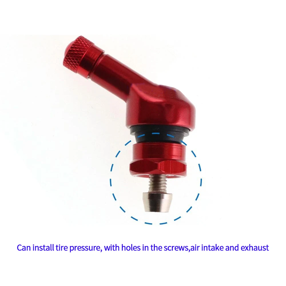 

1PCS Aluminum Alloy Valve Motorcycle Rim 120 Degree Angle Motorcycle Wheel Tire Tubeless Valve Stems For Rim Wheel Parts