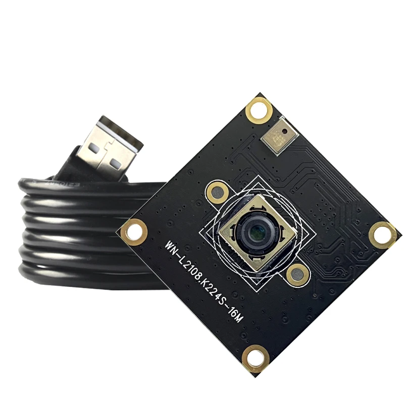 

16MP HD CMOS IMX298 AF 78.4° USB2.0 Camera Module With Digital Mic, MJPEG, YUY2