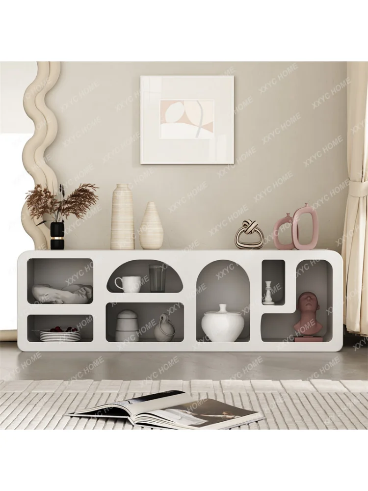 White Living Room TV Cabinet Curio Display Storage Cabinet Cave Locker furniture vitrina comodas con cajones muebles de baño