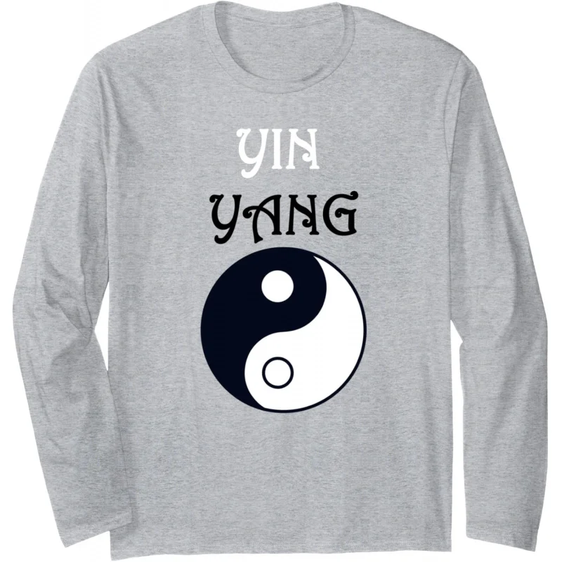 Yin Yang Feng Shui men's and women's long sleeved shirts