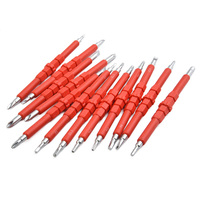 Ergonomic TPR Handle 14 in 1 Insulated Screwdriver Kit Red Colour Magnetic Screwdriver Set Chrome Vanadium Steel