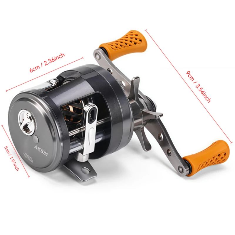 Haibao AKS Micro Bait Versatile Baitcasting Reel, Lightweight