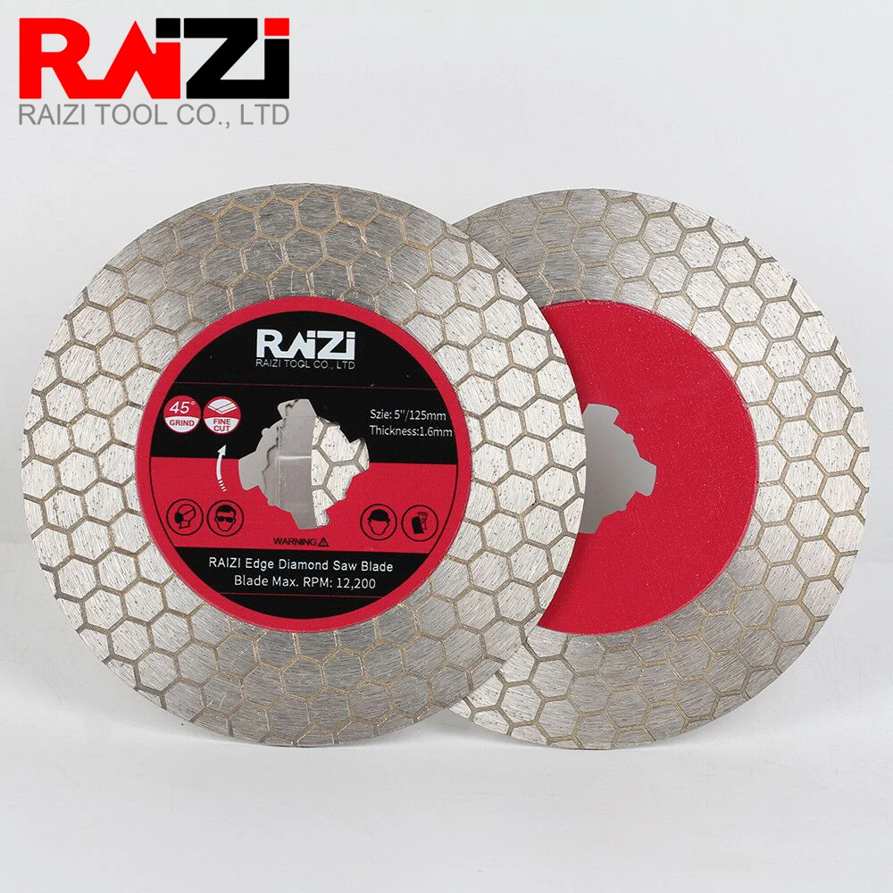 Raizi 125มม./5นิ้ว XLOCK ตัดเพชรสำหรับกระเบื้องเซรามิคตัดและบดเพชร XLOCK กระเบื้องใบเลื่อยใบมีด