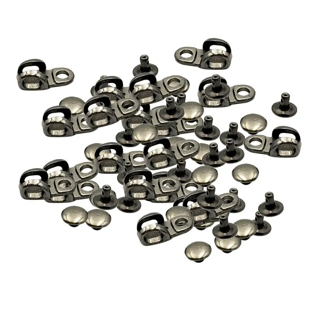 Boots Lace Hooks Alloy Fittings Heavy Duty Shoelace Buckles Shoes Repair Accessory for Hiking Boot Upgrade