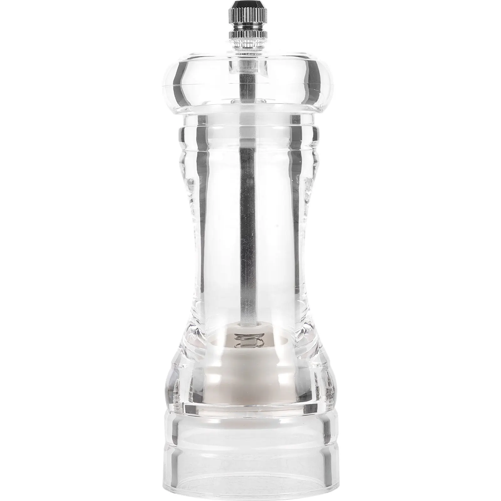 Professional Pepper Mill Refillable Manual Salt Pepper Grinder Acrylic Transparent Bottle High Efficiency Grinding
