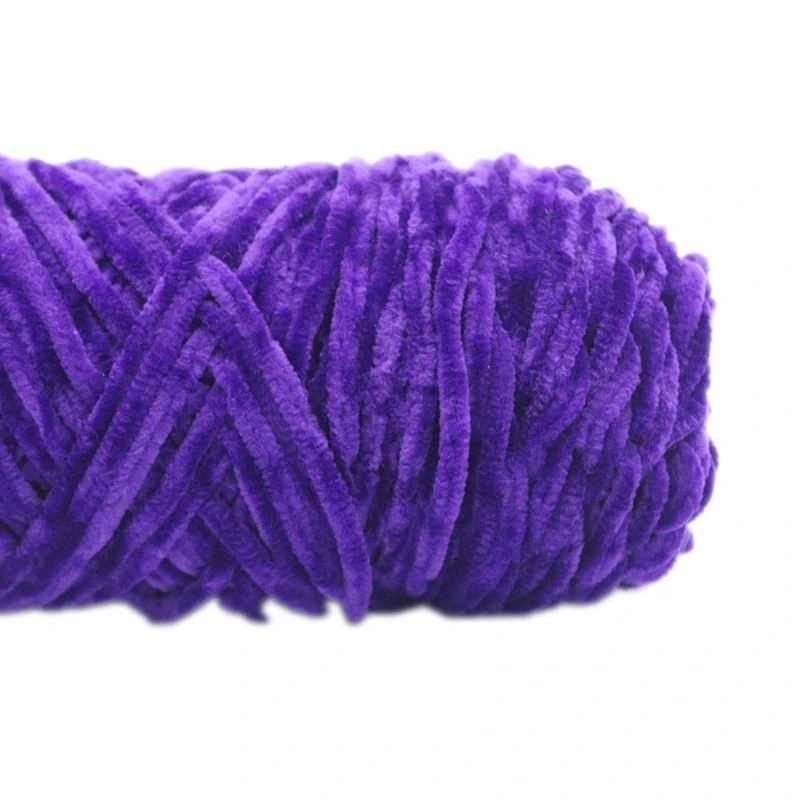 49MD Winter Chenille Yarn for Hand-Knitted Thick Faux Wool Crochet Thread DIY Craft Scarf Sweater Blanket Knitting