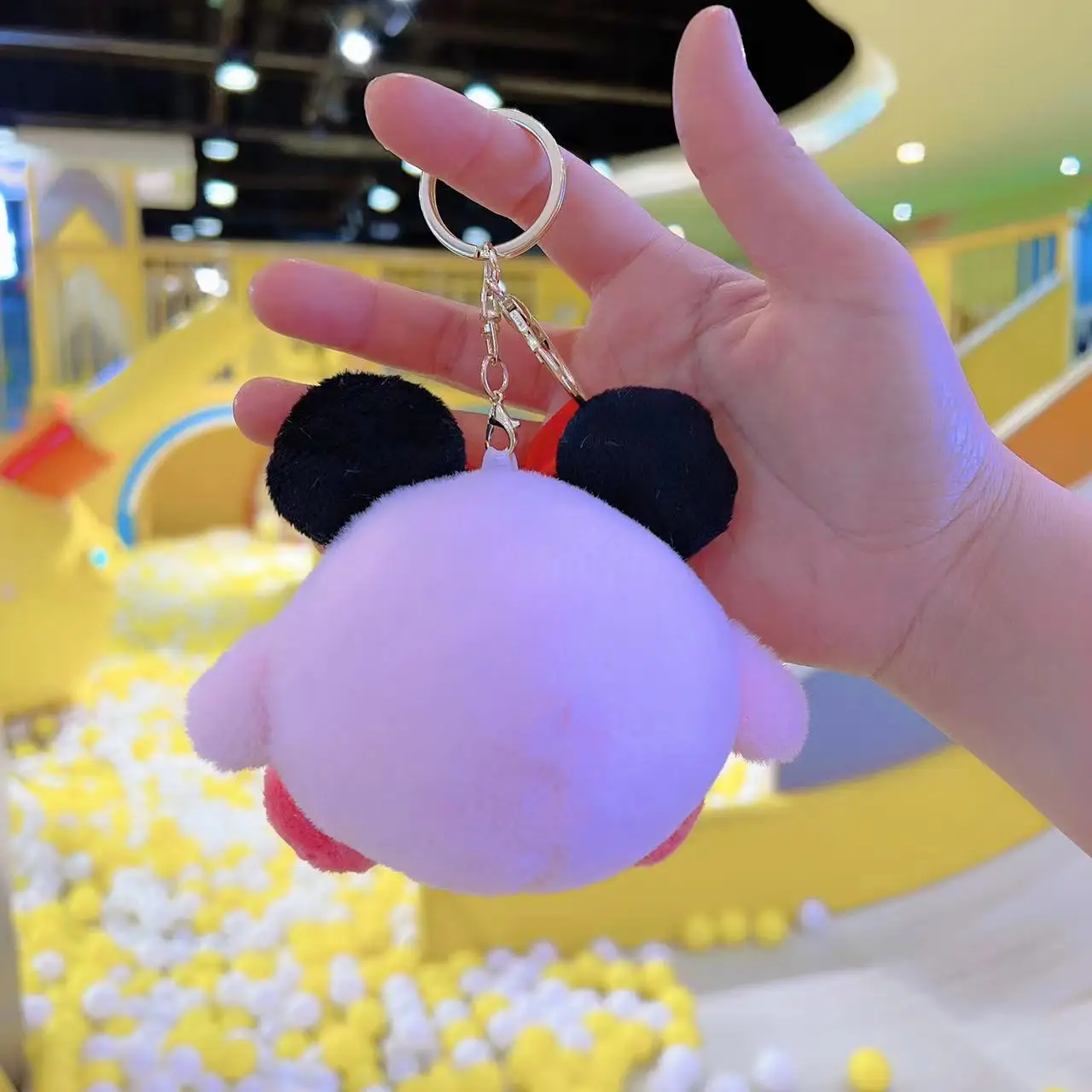 10CM Kawaii Zabawny Pluszowy Brelok z Gwiazdą Kirby, Ozdoba do Plecaka, Urocze Figurki, Mały Prezent na Festiwal dla Dziewczynki