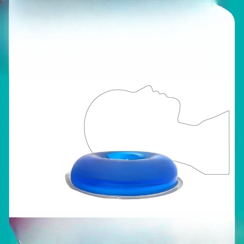Medical round gel head locator, supine head restraint gel positioning pad waterproof anti pressure ulcer surgical position pad