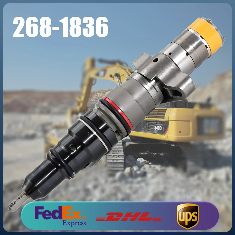 

High Quality Diesel Common Rail Injector 268-1836 295-1412 for Caterpillar CAT Engine C7 Forwarder 584 584HD