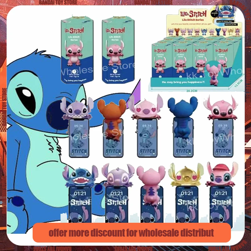 

Stitch Sonny Angel Hippers Dreaming Animal Back Series Mini Figures Action Amine Car Mobile Phone Halloween Christmas Toys Gift