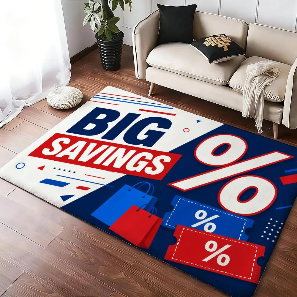 Limited-Time Promotion Floor Mat Soft Thickened Absorbent Non-Slip Bedroom Living Room Door Mat Home Decor Flannel Rugs