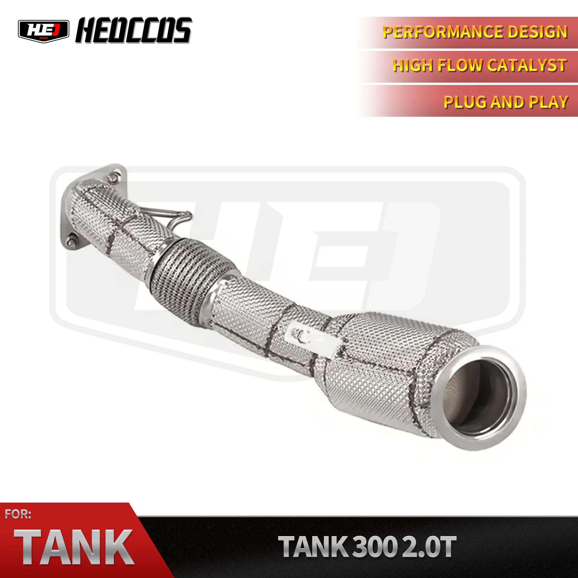 HEO Performance Exhaust Downpipes of the Stainless Steel Automotive Header Exhaust System for Tank 300 2.0T