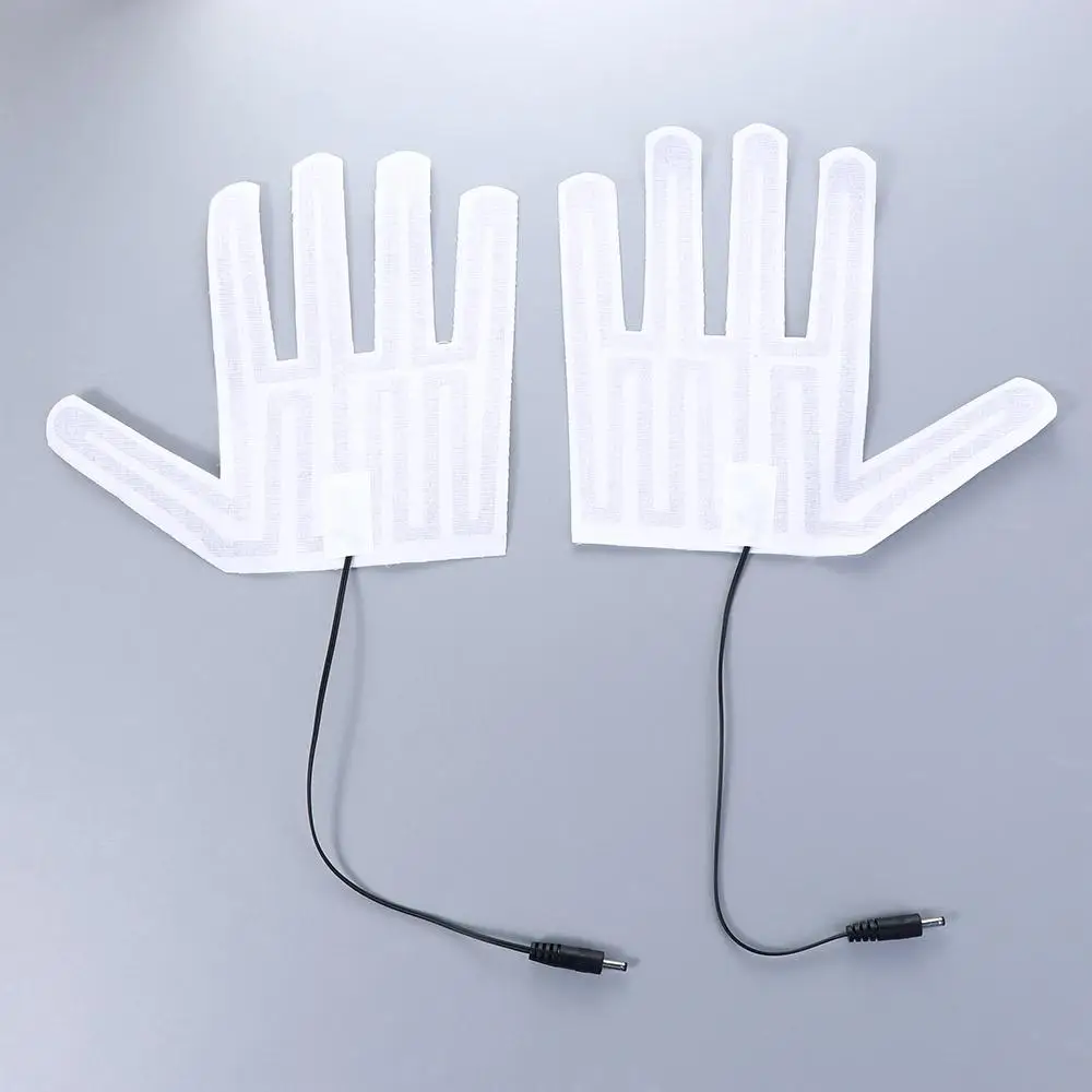 5 فولت قفازات الشتاء سخان خمسة أصابع قفازات التدفئة الكهربائية فيلم قفازات لوحة التدفئة قفاز ورقة التدفئة USB قفازات ساخنة وسادة #2