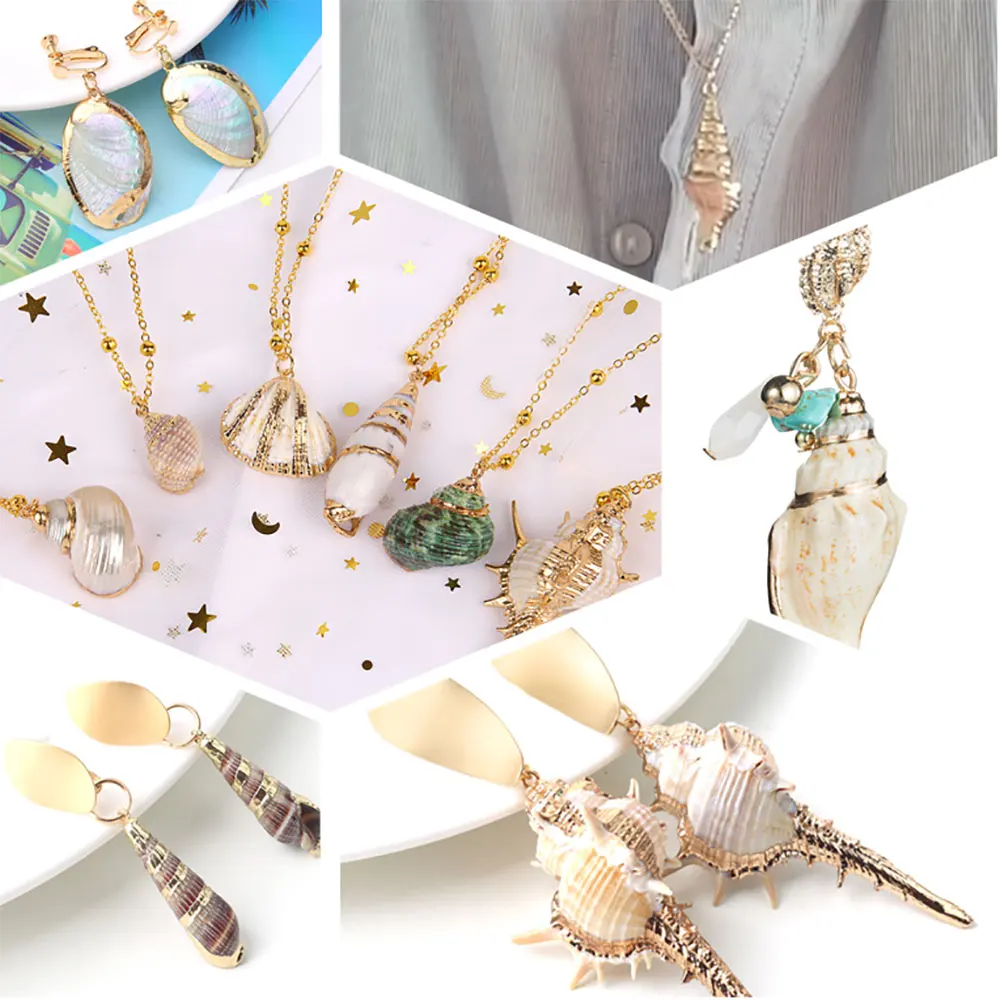 2023 Bohemia Conch Shells Necklace Sea Beach Shell Pendant Necklace For Women Female Shell Cowrie Summer Party Gift Jewelry