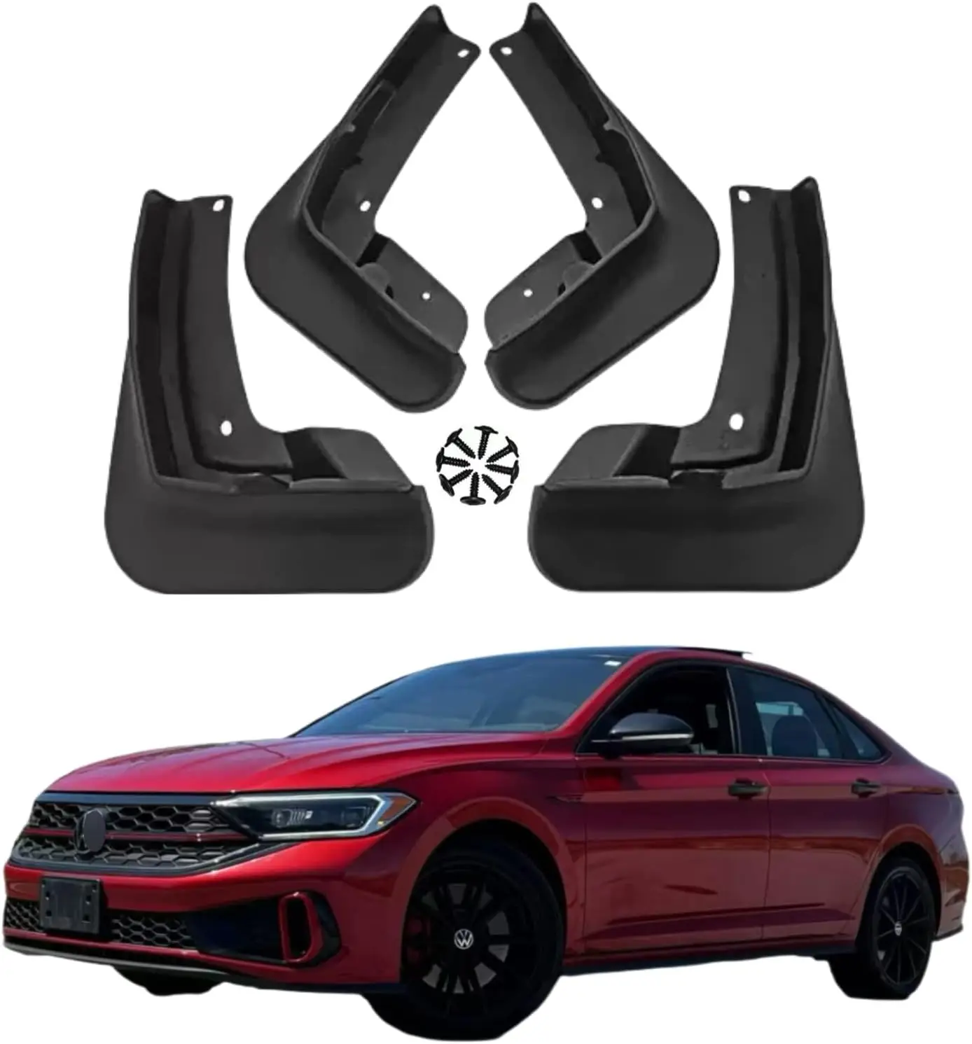 

Брызговики для VW Jetta 2019-2024 гг., брызговики для шин PP, всепогодные брызговики