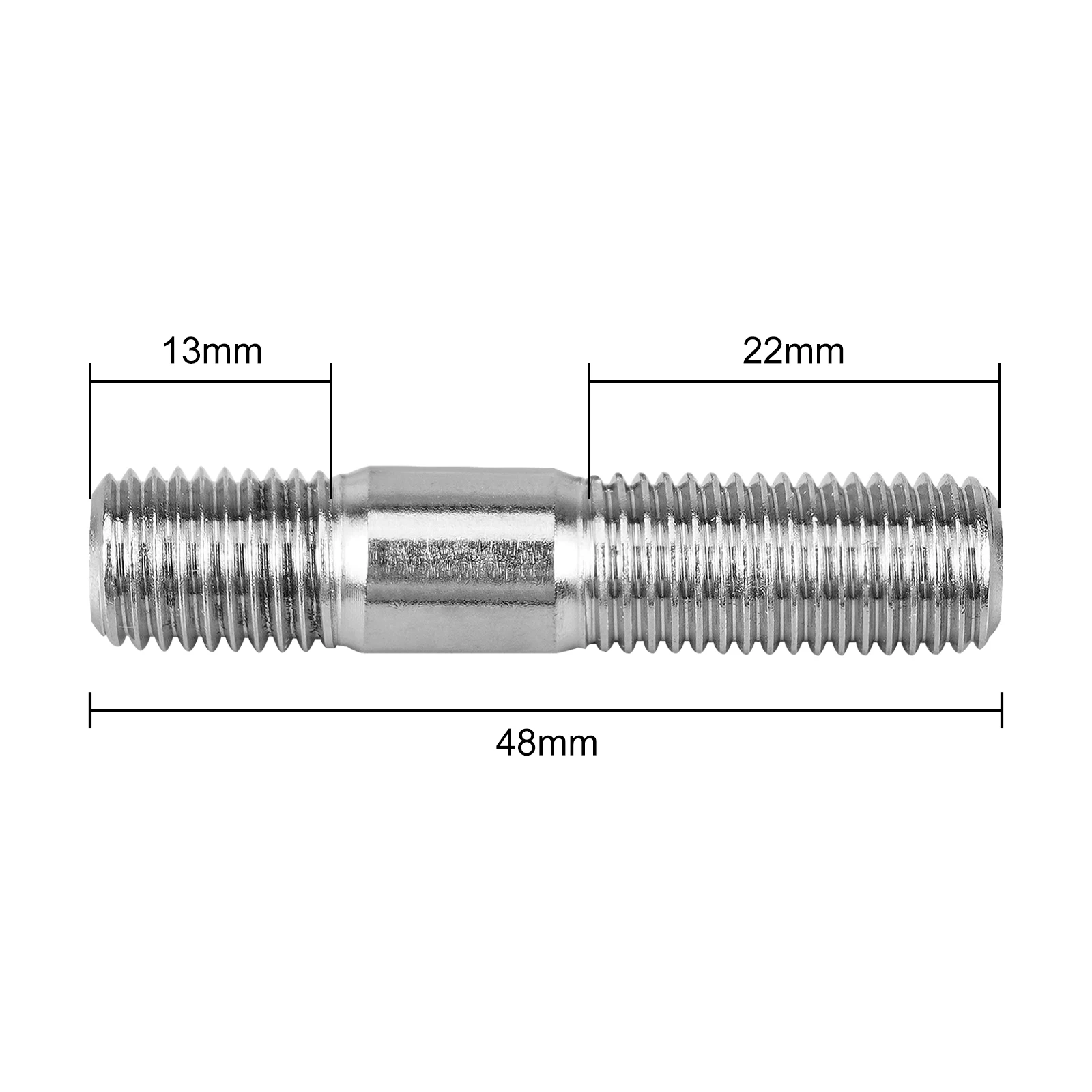 10mm Exhaust Studs & Serrated Nuts M10x1.25 Manifold Flange Kit Stainless Steel Nuts For Honda For Toyota For Nissan