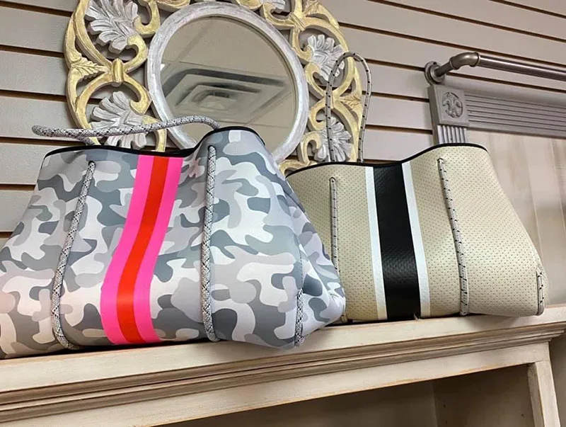 

Fashion Spain Women Luxury Totes Bag Large Neoprene Shoulder Bag Light Bolsas Female Travel Beach Holiday High Quality Handbags