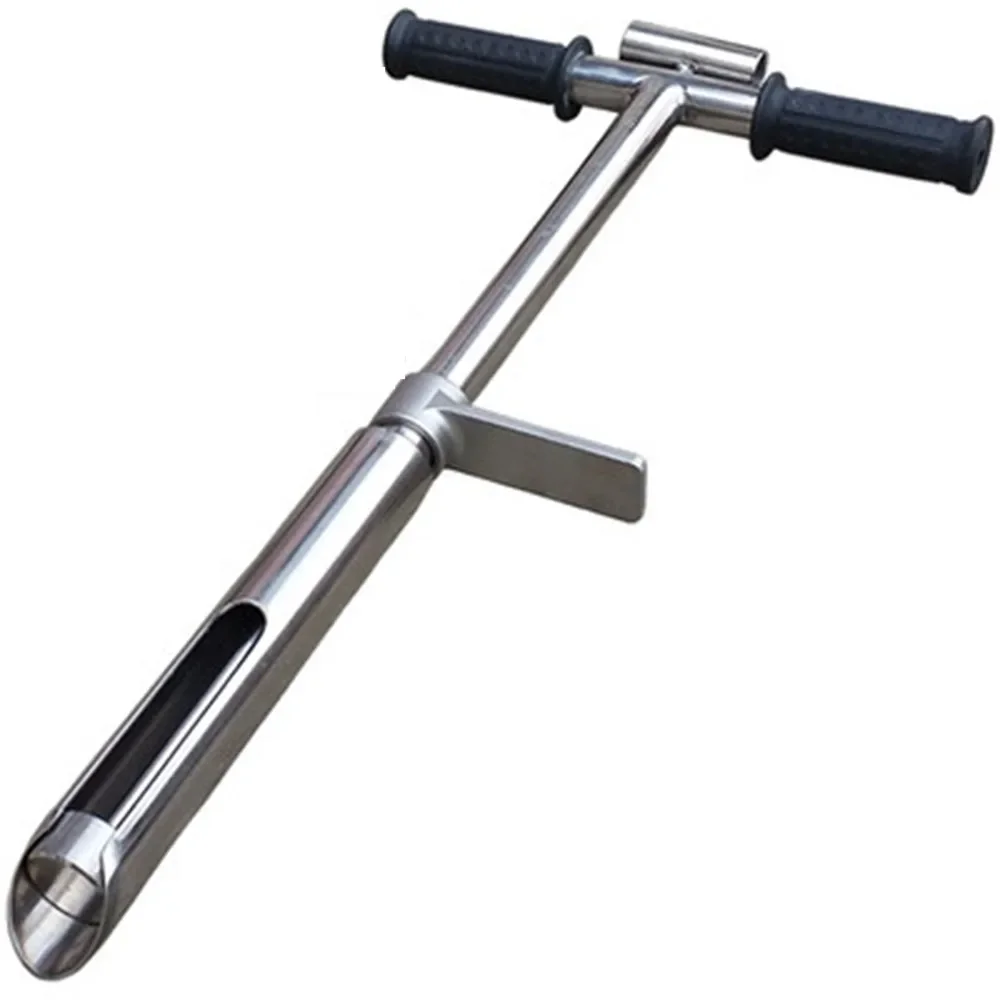 

Stainless Steel Soil Sampler with Foot Pedal and Scale 0.5M 38mm Drill Bit Can Push Out