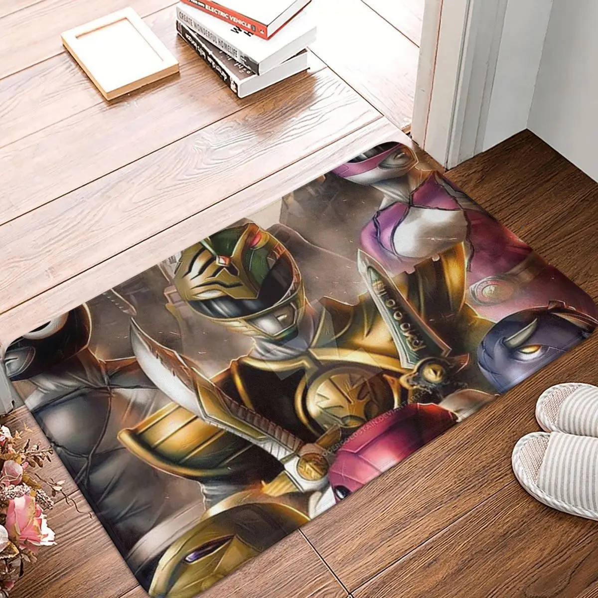 Mighty Morphin Power Ranger Anti-slip Doormat Floor Mat Antiwear Carpet Rug for Kitchen Entrance Home Balcony Footpad Mats