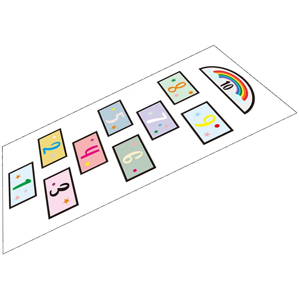 Children's Room Hopscotch Floor Vision Newborn Kids Sports Toys Space Bedroom Paper Game Sticker