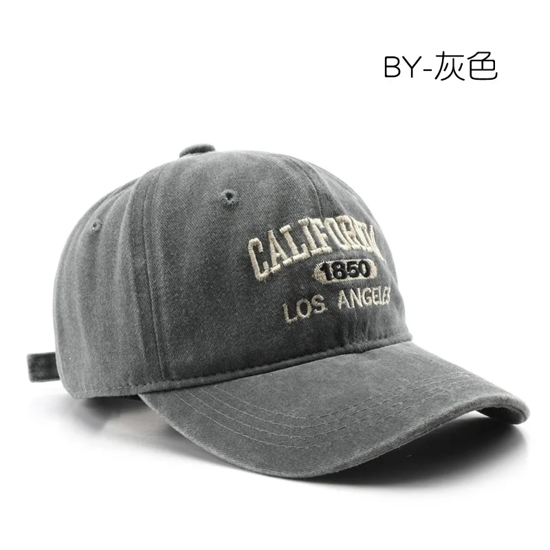 Modische, lässige Baseballkappe für Damen und Herren, Baumwolle, weiche Hüte, Unisex, Los Angeles-Stickerei, Snapback-Mütze, Wandern, Sonnenschutzkappen – Detail 11