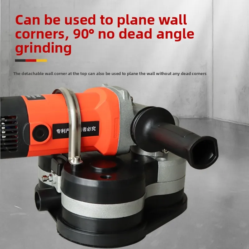 Handheld three-head dust-free grinder, portable floor grinder, edge grinding and trimmer, polishing and refurbishing cement