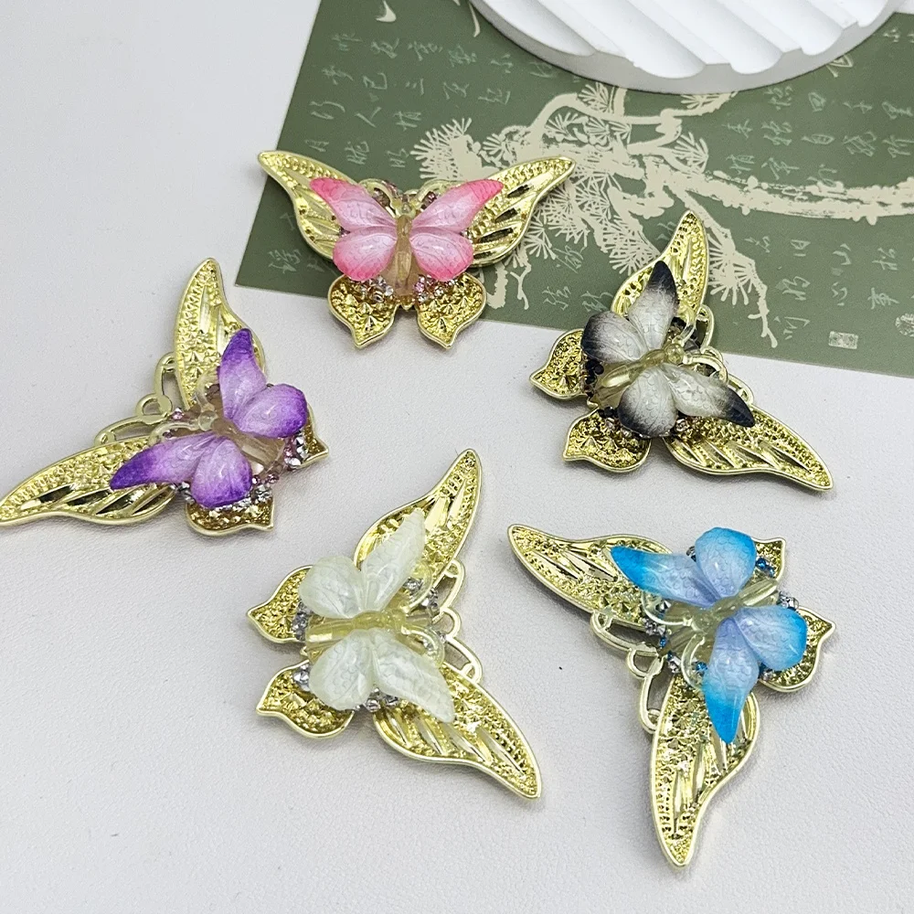 

Cordial Design 10Pcs 45*65MM Alloy Bead/Hand Made/Jewelry Findings & Components/Rhinestone Effect/Butterfly Shape/Fancy Bead