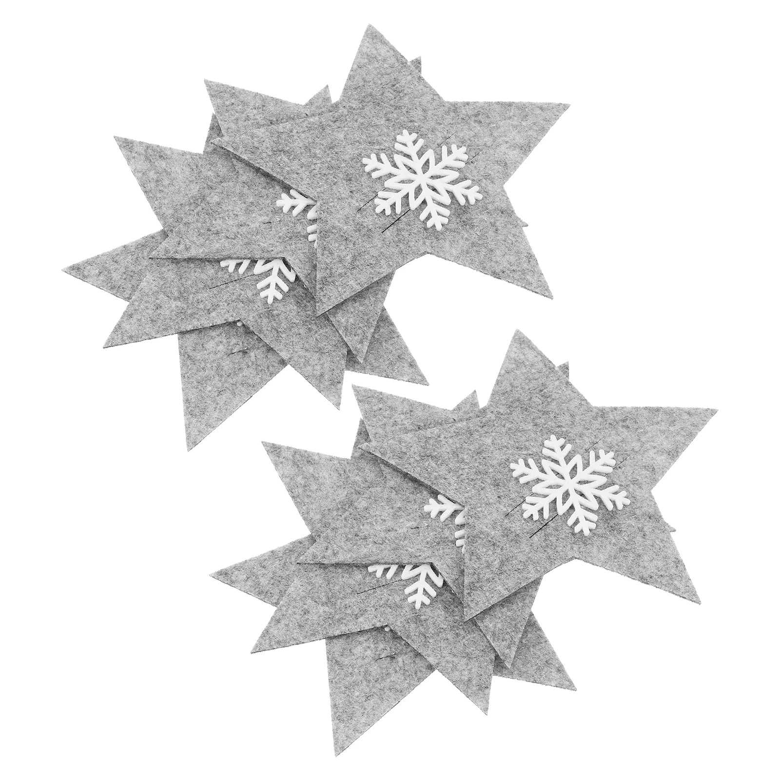

8pcs Five-Pointed Star Cutlery Covers Christmas Table Decoration Fork Holder Dinning Decor Tableware Storage Organizer