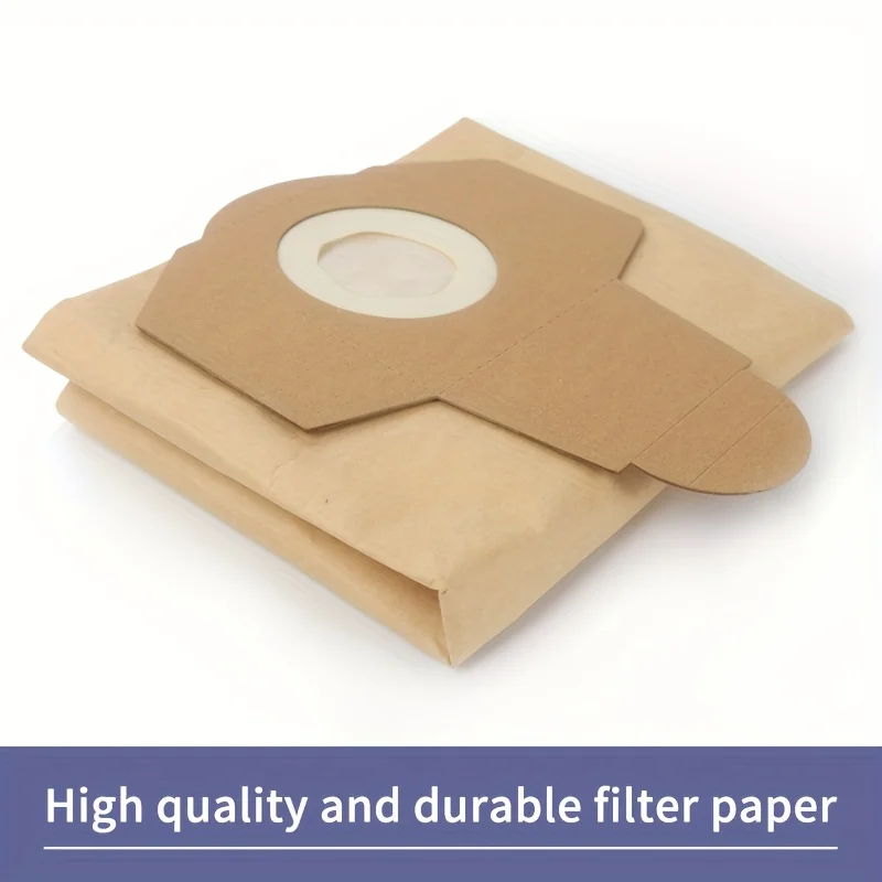 10pcs Premium vacuum cleaner bag compatible with Einhell 5.28 gallon wet/dry - efficient dirt catcher