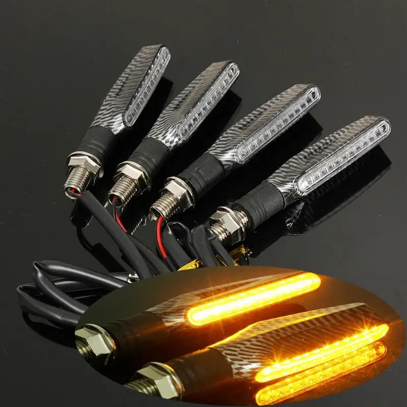 For honda cb600f cbf600 cbf600sa hornet 250 cb400 X-11 cbr250rMotorcycle Universal Turn Signal Light Indicators Amber Light 