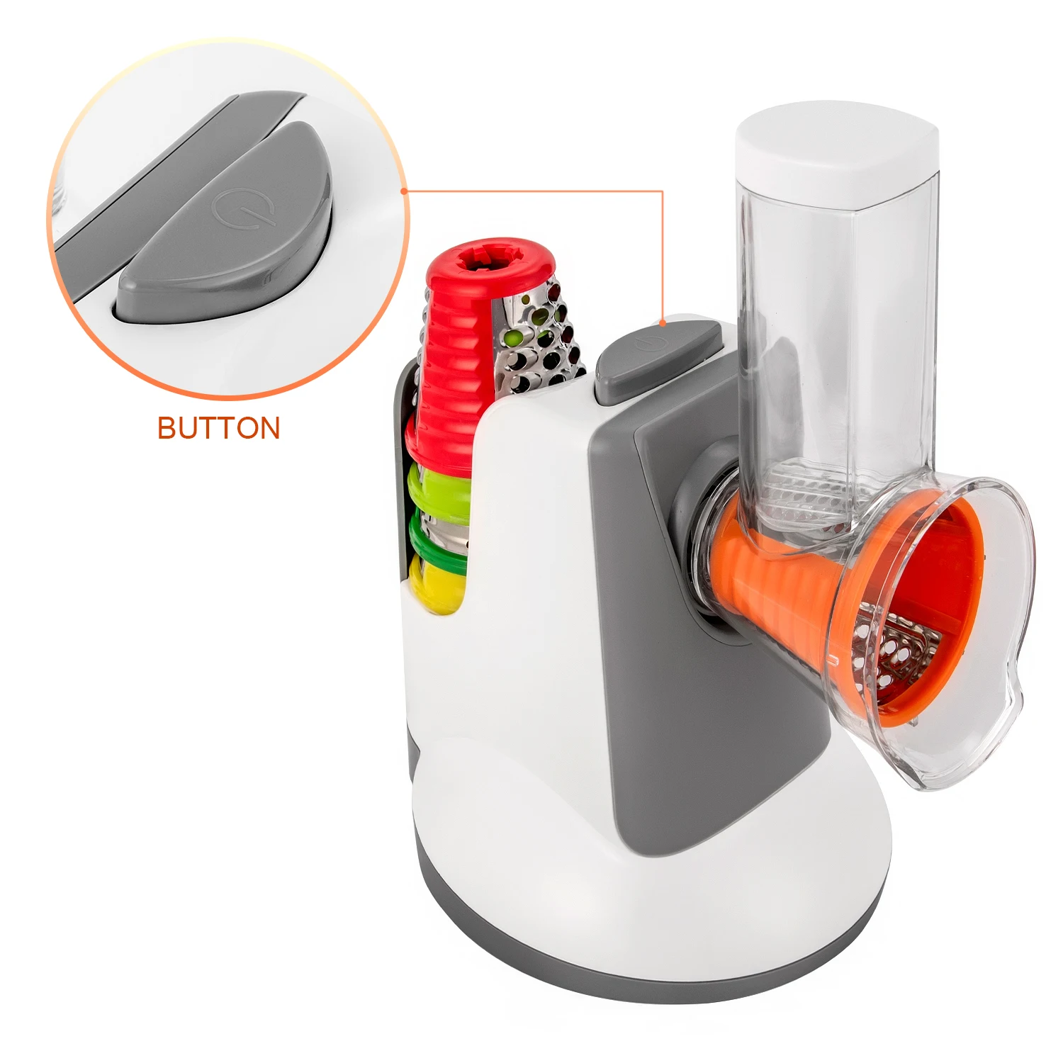 

Top Seller Mini Food Processor Electric Portable Plastic Shredder/Slicer with Pure Copper Motor for Household Use