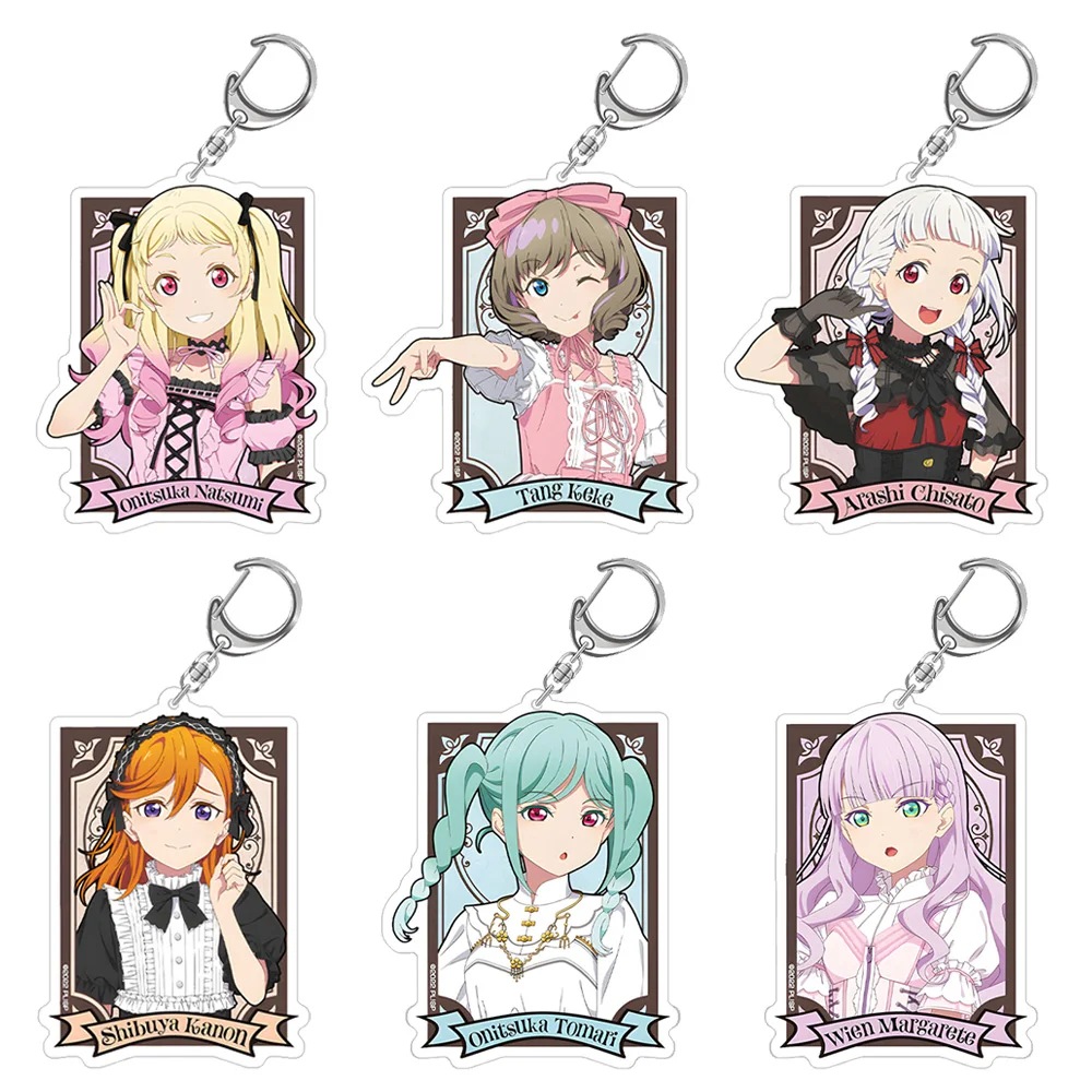 Love Live! Superstar Kanon Shibuya Arashi Chisato Heanna Sumire Hazuki Ren Mei Yoneme Lolita Fashion Ver Chibi Acrylic keychain