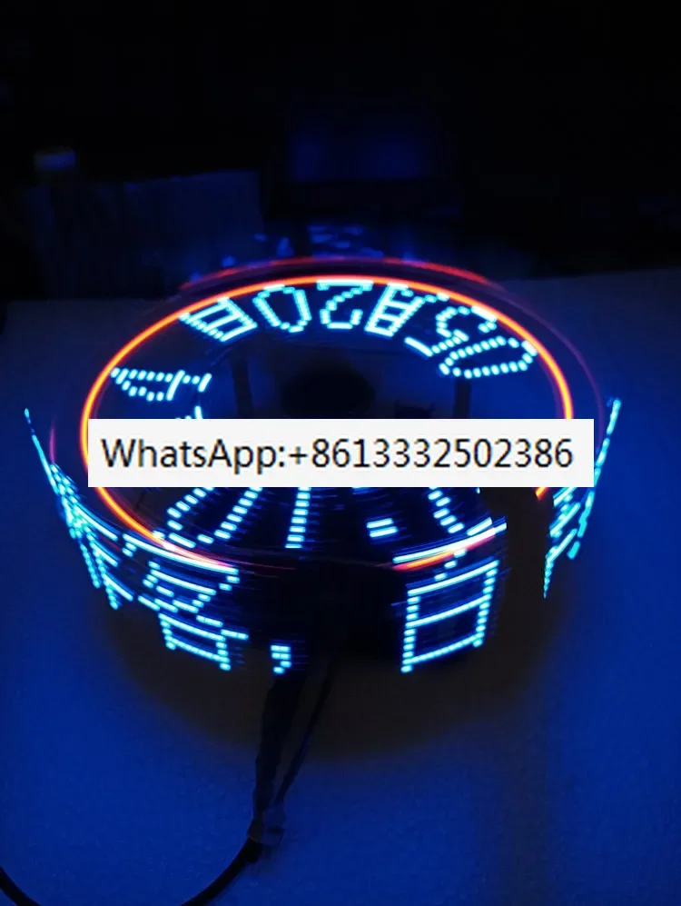 

Rotating LED Kit Three-dimensional Rotating Display Single-chip POV Clock Rotating LED Display Kit