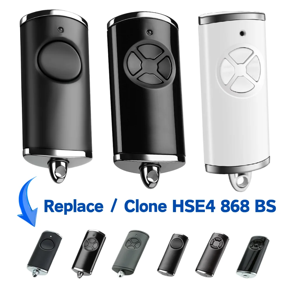 868MHz Handheld Transmitter Clone HSE4-868-BS Compatible Hormann Bisecur HSE2 HS1 HS4 868 BS Remote