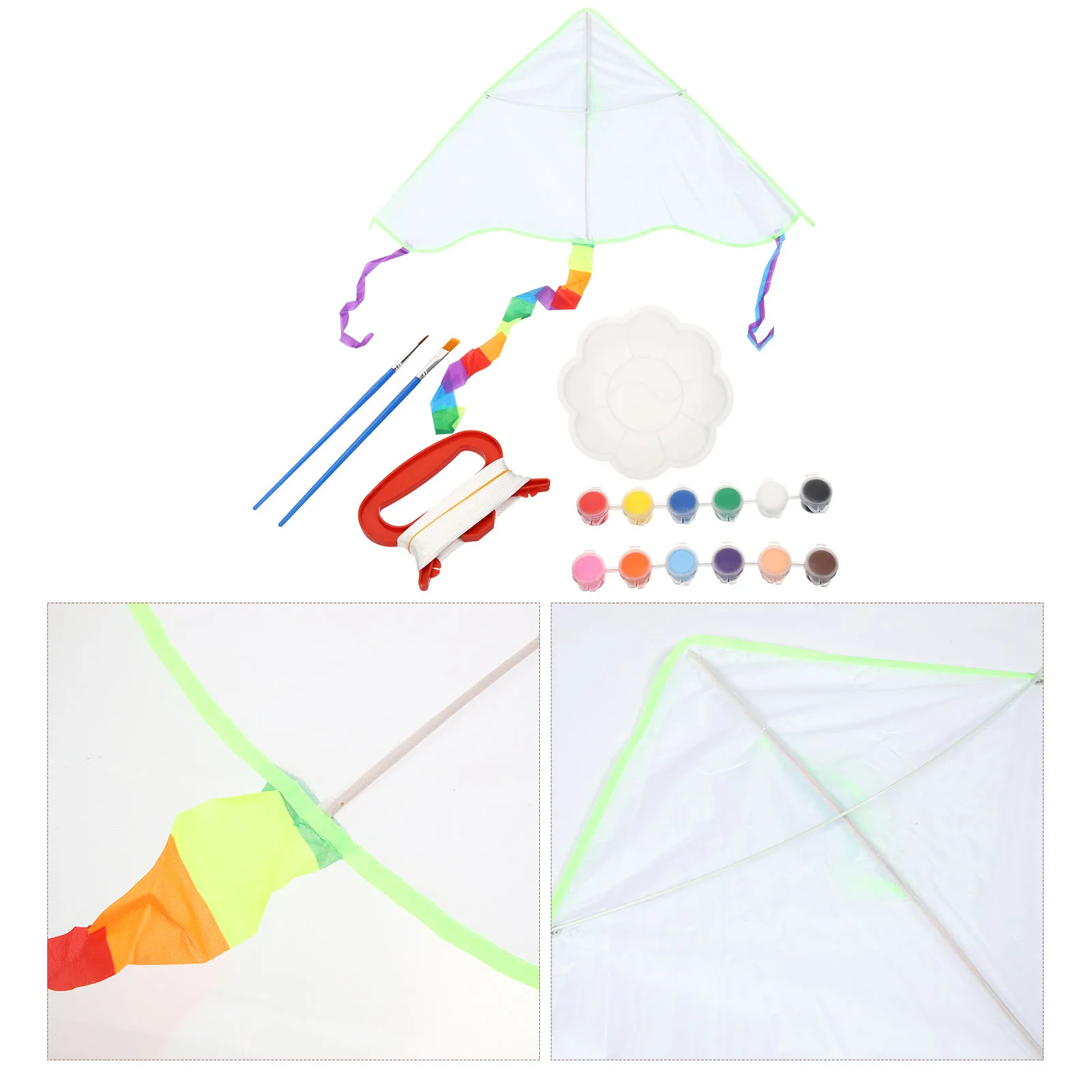 Zabawki Plenerowe DIY Materiały do Latawców Torba dla Dzieci Latawce Kolorowe Malowanie Puste Dziecko
