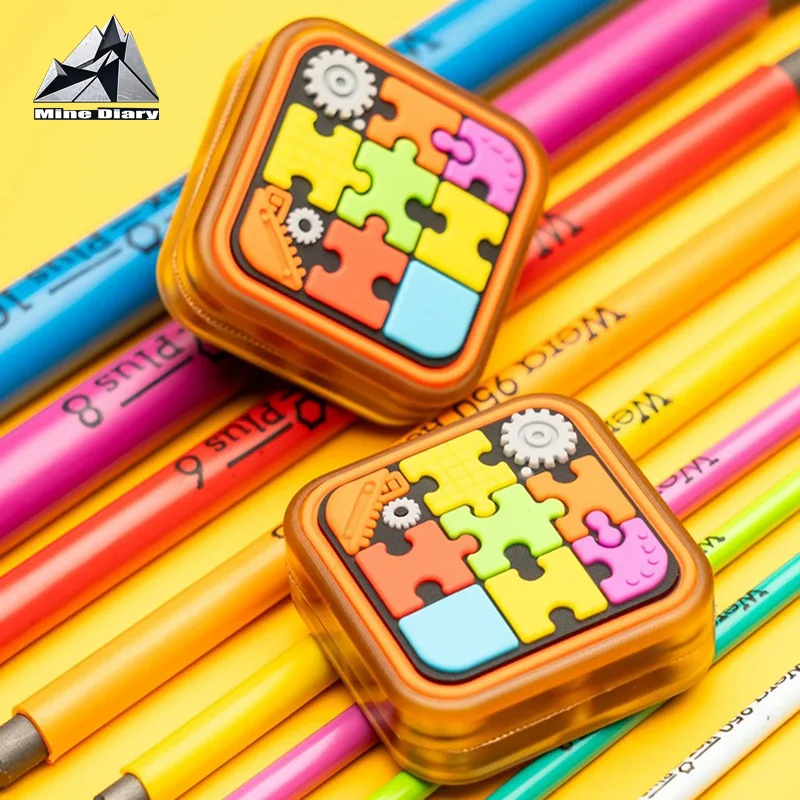 HF EDC Magic Cube Unlimited Pushing Slider Fidget Toys PEI Fidget Slider for Adults Office Desk Stress Relief Toys