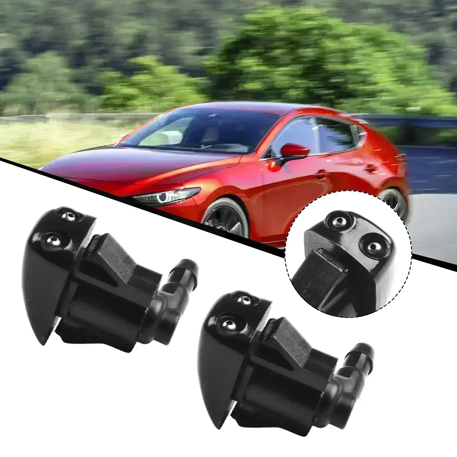 Boquillas para limpiaparabrisas delantero, accesorio para Mazda 6 MK1 2002-2008 5 MK2 2006-2010 3 MK1 2003-2009 piezas 2004-2011, 2 RX-8