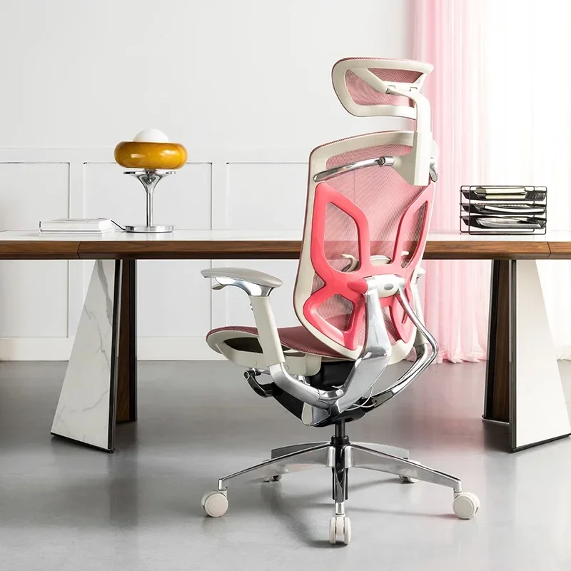 Ergonomic Luxury Chair Modern Nordic Adult Rotating Footrest Office Armchair Computer Executive Cute Cadeira Gamer Furniture