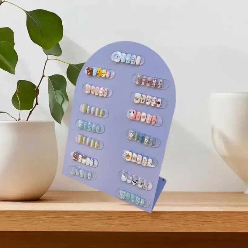 Neue Premium Acryl Nagel Farbe Platte Magnet Nagel Tipps Display Board Vergleich Farbe Karte Mit Nummer Aufkleber Für Nagel Salon