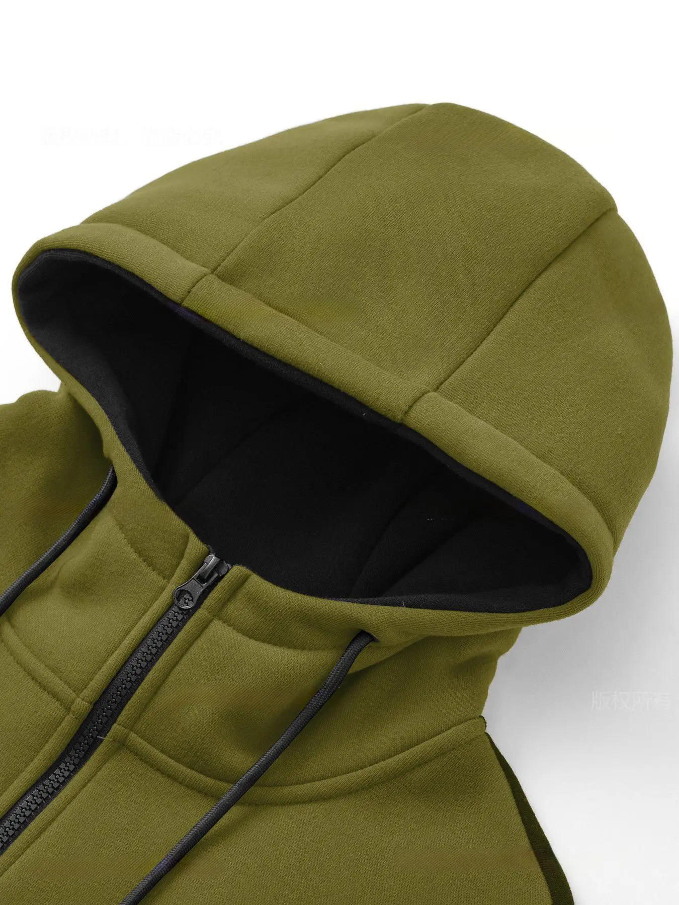 Herbst Winter Herren Urban Outdoor Zip-Up Hoodie Strick-Polyester Langarm-Sweatshirt Leicht Weich Locker Tägliches Gehen Fitness Streetwear – Detail 18