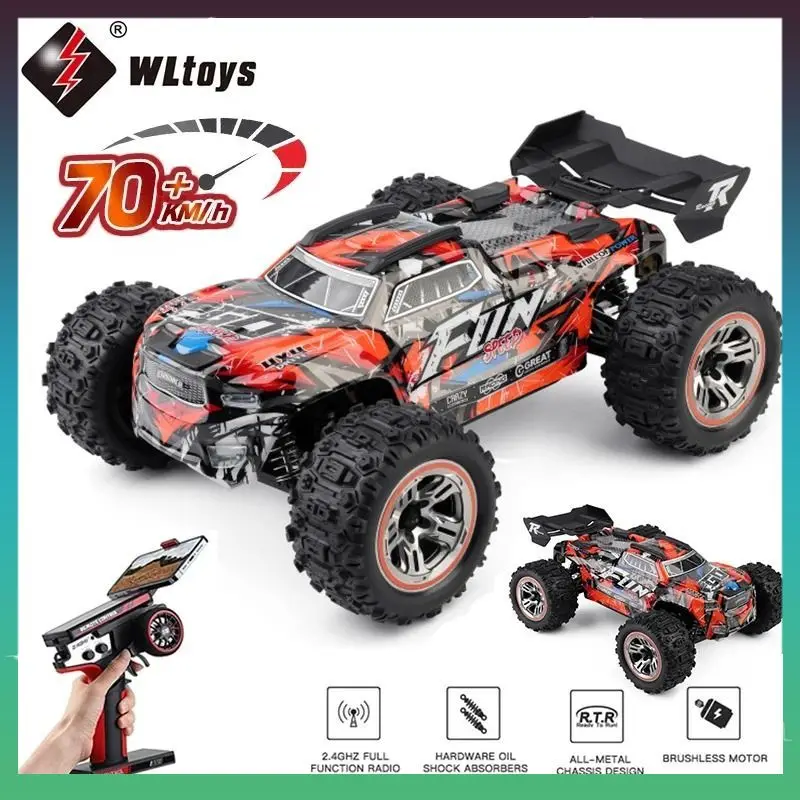 

WLtoys 184008 70KM/H 4WD RC Car Professional Monster Truck High Speed Drift Racing Remote Control Cars Children's Toys for Boys