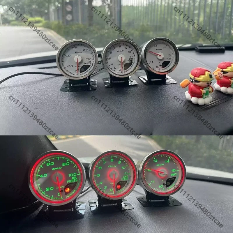 Meter, Digital Racing Monitor Gauge Read Boost Pressure Coolant Temp Oil Temperature Rotational Speed For Street Turbo Vehicle