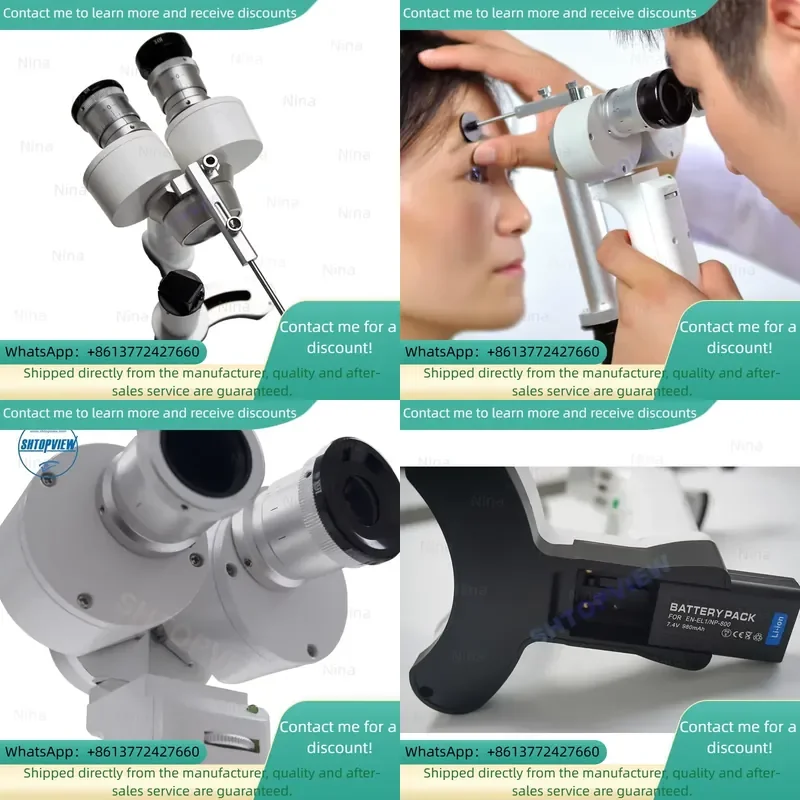 Pocket Optical ML-5S1 Eye Biomicroscope Portable Hand-held Led Slit Lamp for Anterior Eye Exam