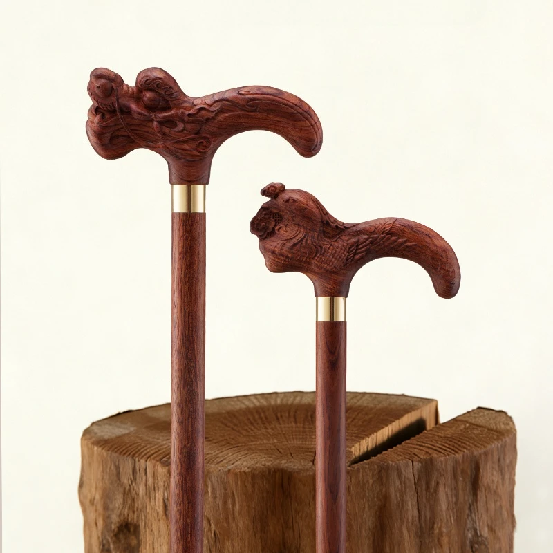 

Elderly mahogany crutches grandparents anti-fall wooden crutches wenge light non-slip wood