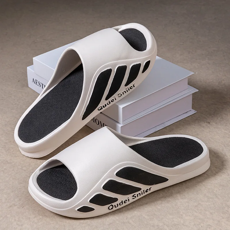 Men's Sport Slides Summer - Thick Sole Anti-Slip Outdoor Slippers, Comfortable Durable EVA Home Sandals, Odor-Free & No Noise view 3