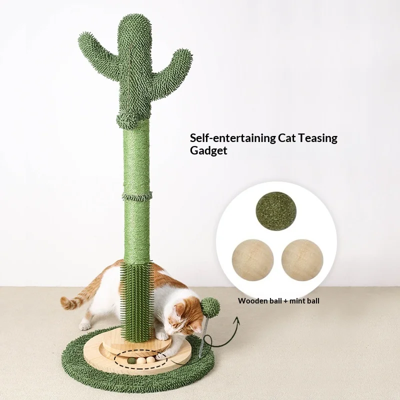 Poste rascador grande de sisal para gatos de interior, duradero - imagen 3