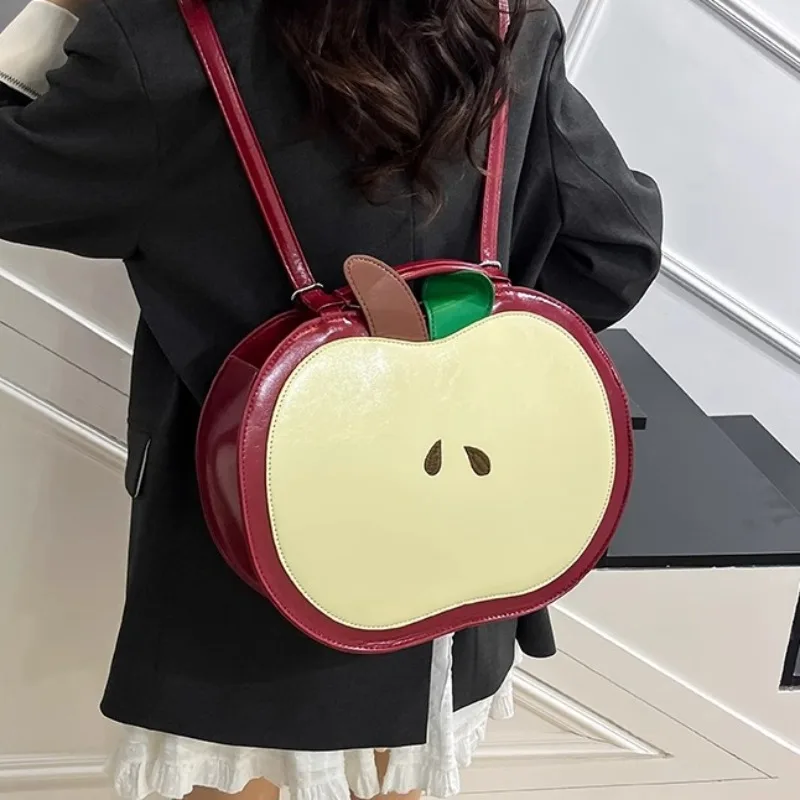 

School Apple Bag High Capacity Mochila Simple Portable Backpack 2025 New Student Mochilas Multi-function Bags for Woman