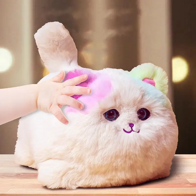 Simulation Interactive Huggy Cat Dogs Realistic Electric Plush Speak Electronic Accompanied Pet Doll Toy Kids Birthday Gifts