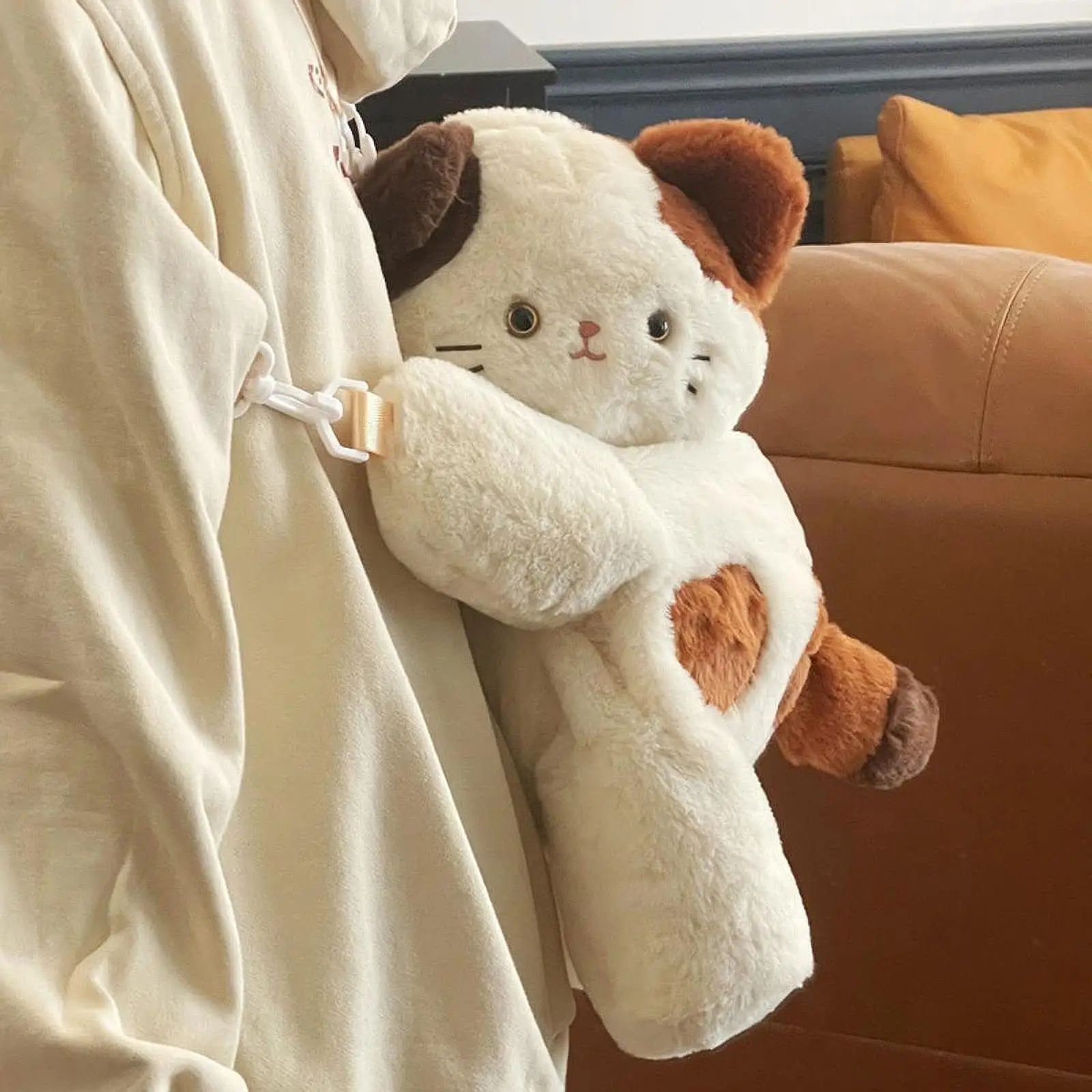 Cat Plush Crossbody Bag Cute Handbag Stuffed Doll Purse for Outdoor Shopping