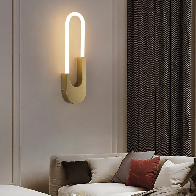 SANDYHA Nordic LED Wand Lampe Moderne Wohnzimmer Schlafzimmer Nacht Sofa Hintergrund Leuchten Einfache Dekor